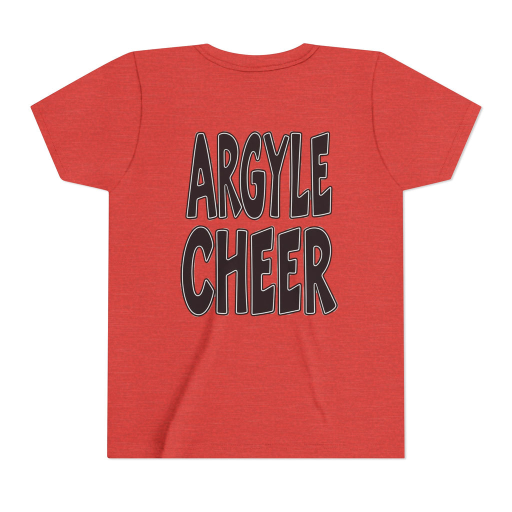 Youth Tee — "Argyle Cheer" Graphic Short Sleeve Customized Shirt