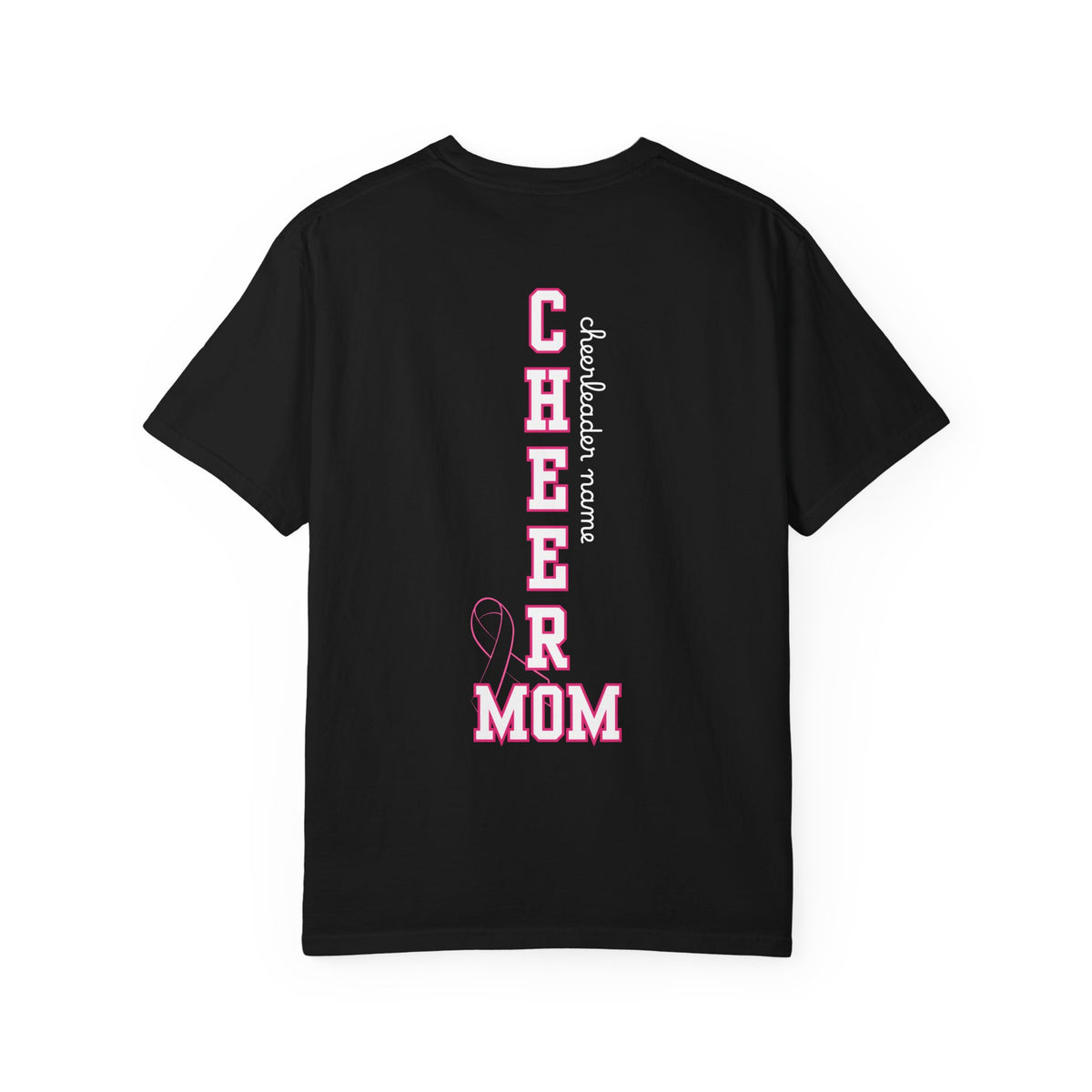 MOM Breast Cancer Awareness "Go Fight Win" Custom Cheer T-Shirt