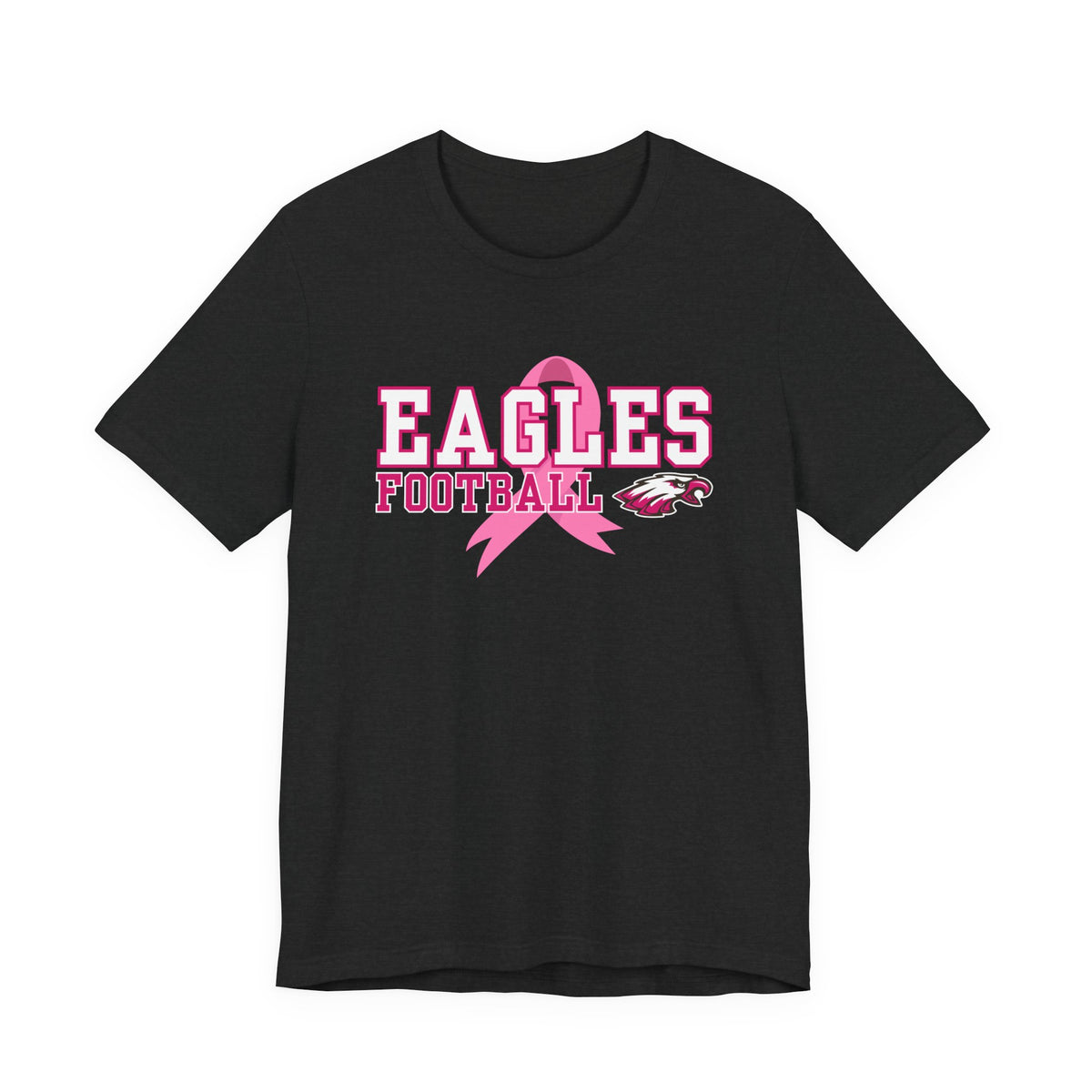 Eagles Football - Pink Ribbon Unisex Jersey Short Sleeve Tee