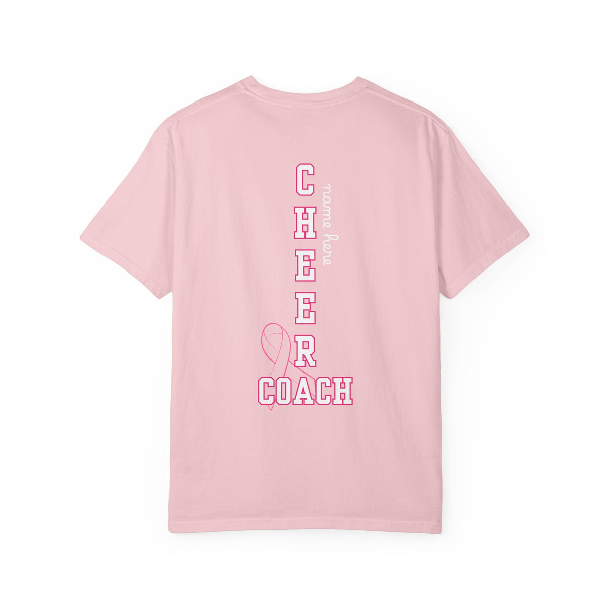 COACH Breast Cancer Awareness "Go Fight Win" Custom Name Cheer T-Shirt