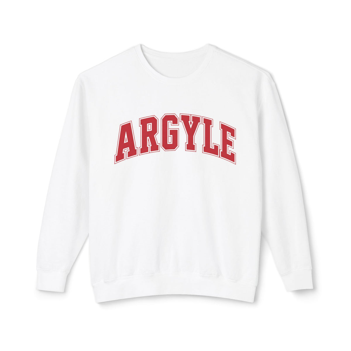 Argyle Crewneck Sweatshirt – Classic Collegiate Arc Logo