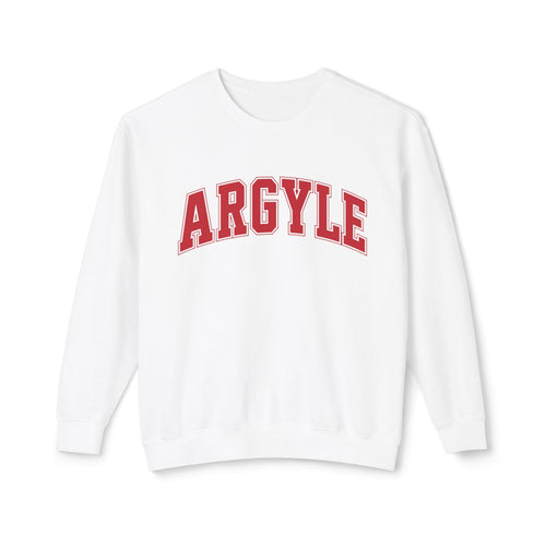 Argyle Crewneck Sweatshirt – Classic Collegiate Arc Logo