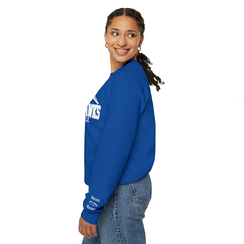 REDHAWKS Embroidered Crewneck Sweatshirt - custom sleeve