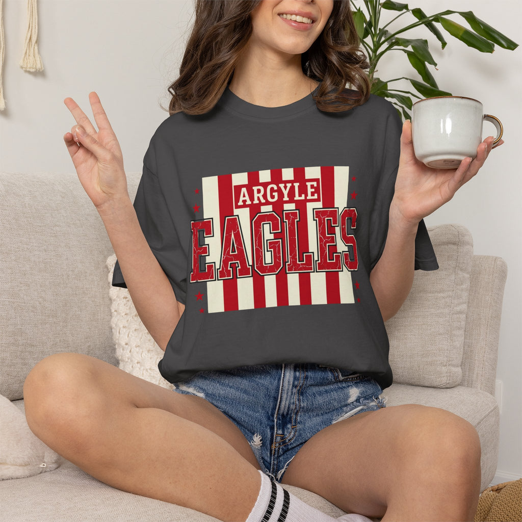 Argyle Eagles Retro Stripes T-Shirt