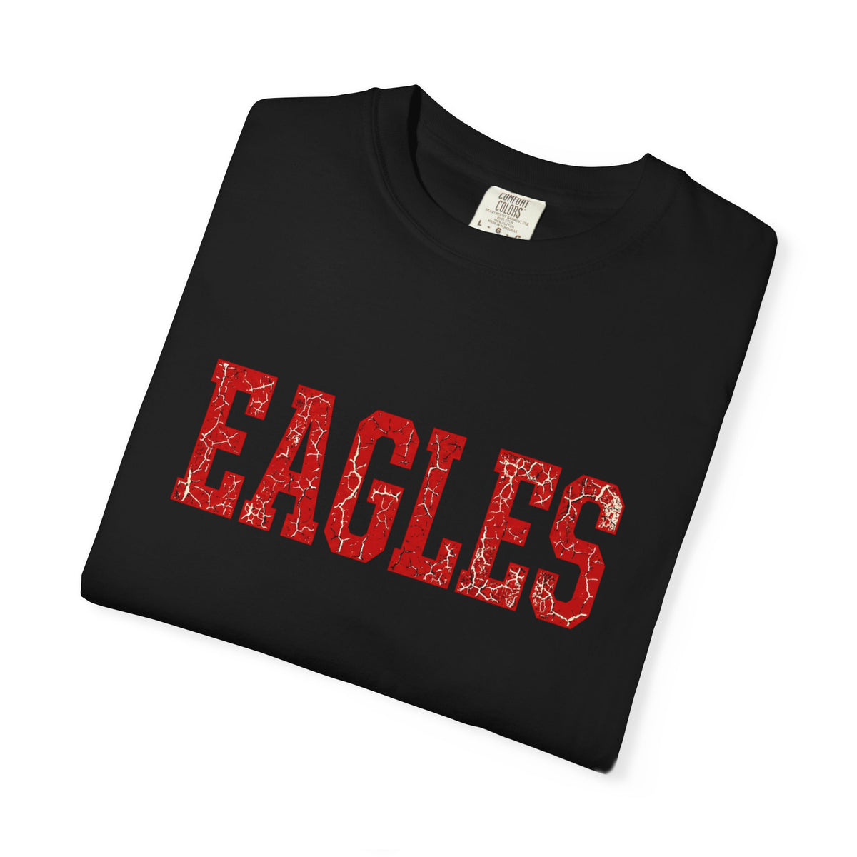 Eagles Vintage College T‑Shirt — Retro Red Lettering
