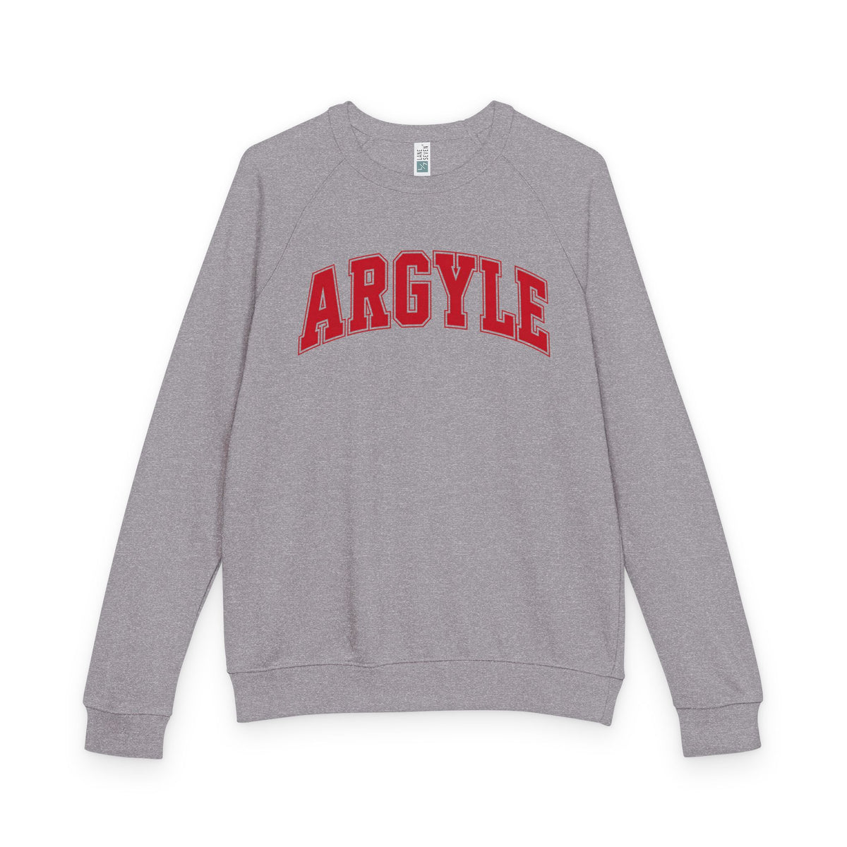 Argyle Redhawk Crewneck Sweatshirt – Vintage Collegiate Raglan French Terry