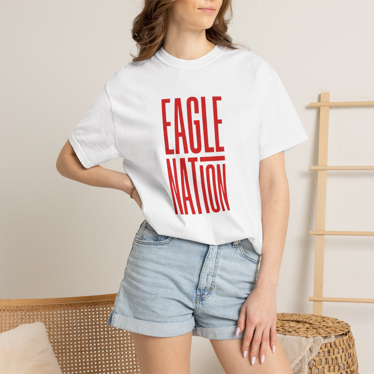 Eagle Nation T-Shirt — Bold Vertical School Spirit Tee