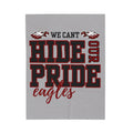 Eagle Pride Velveteen Plush Blanket (grey)