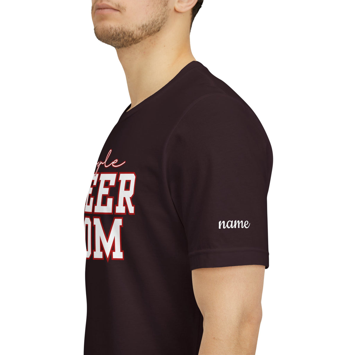Argyle Cheer Mom T-Shirt | Varsity Script Mom Shirt, Sports Mom Tee