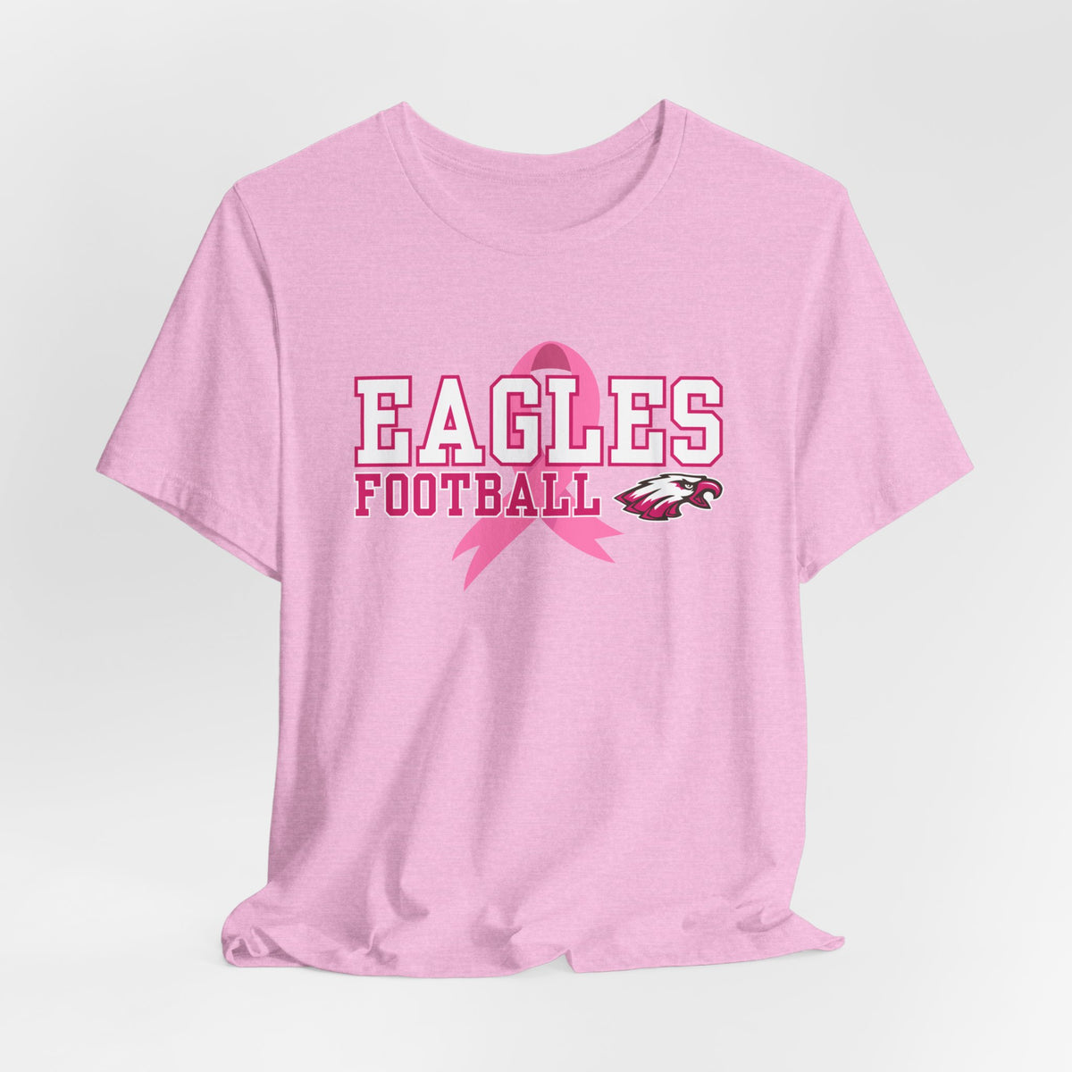 Eagles Football - Pink Ribbon Unisex Jersey Short Sleeve Tee