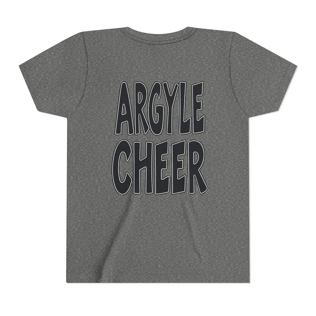Youth Tee — "Argyle Cheer" Graphic Short Sleeve Customized Shirt