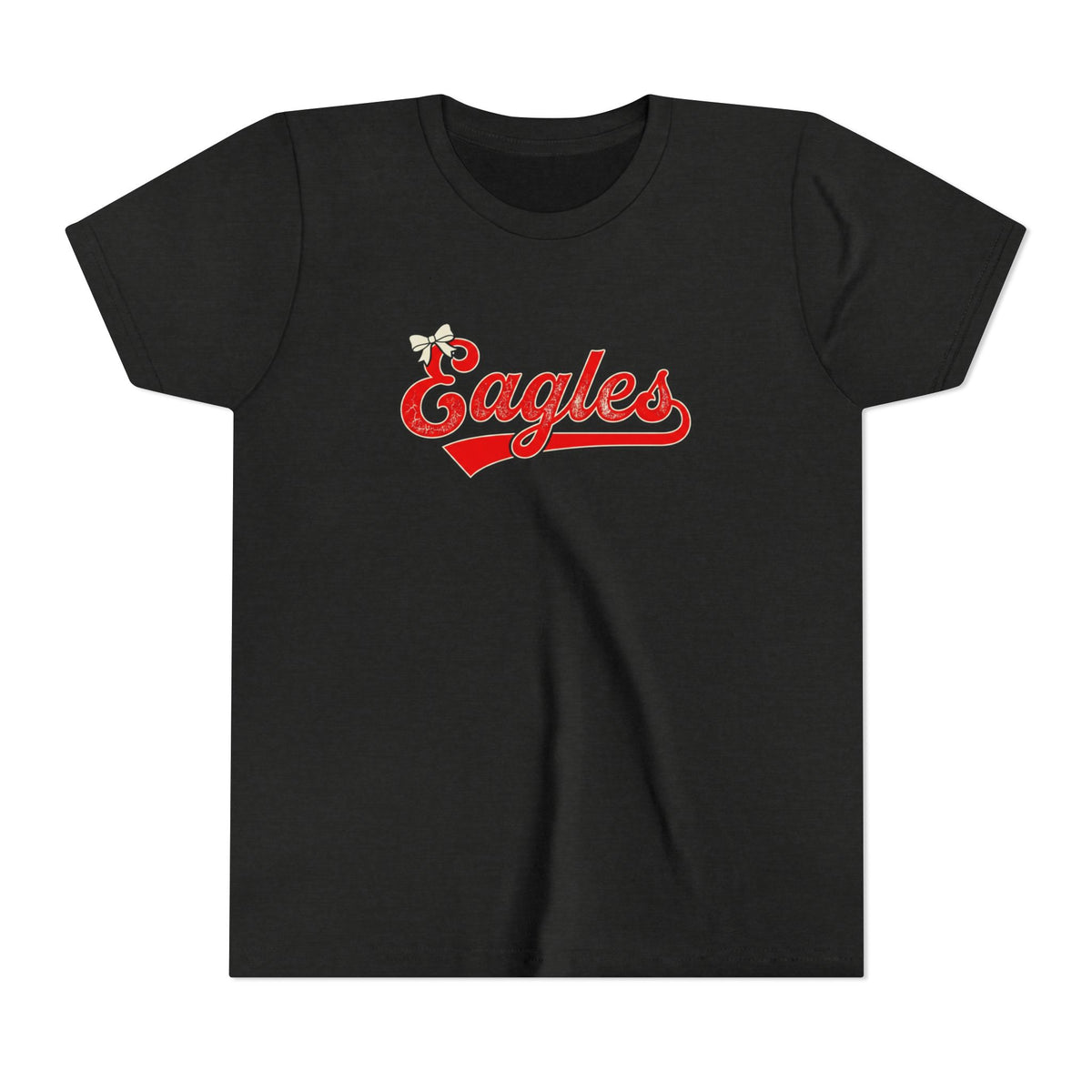 Youth Tee - "Eagles" Retro Script Baseball Shirt for Kids