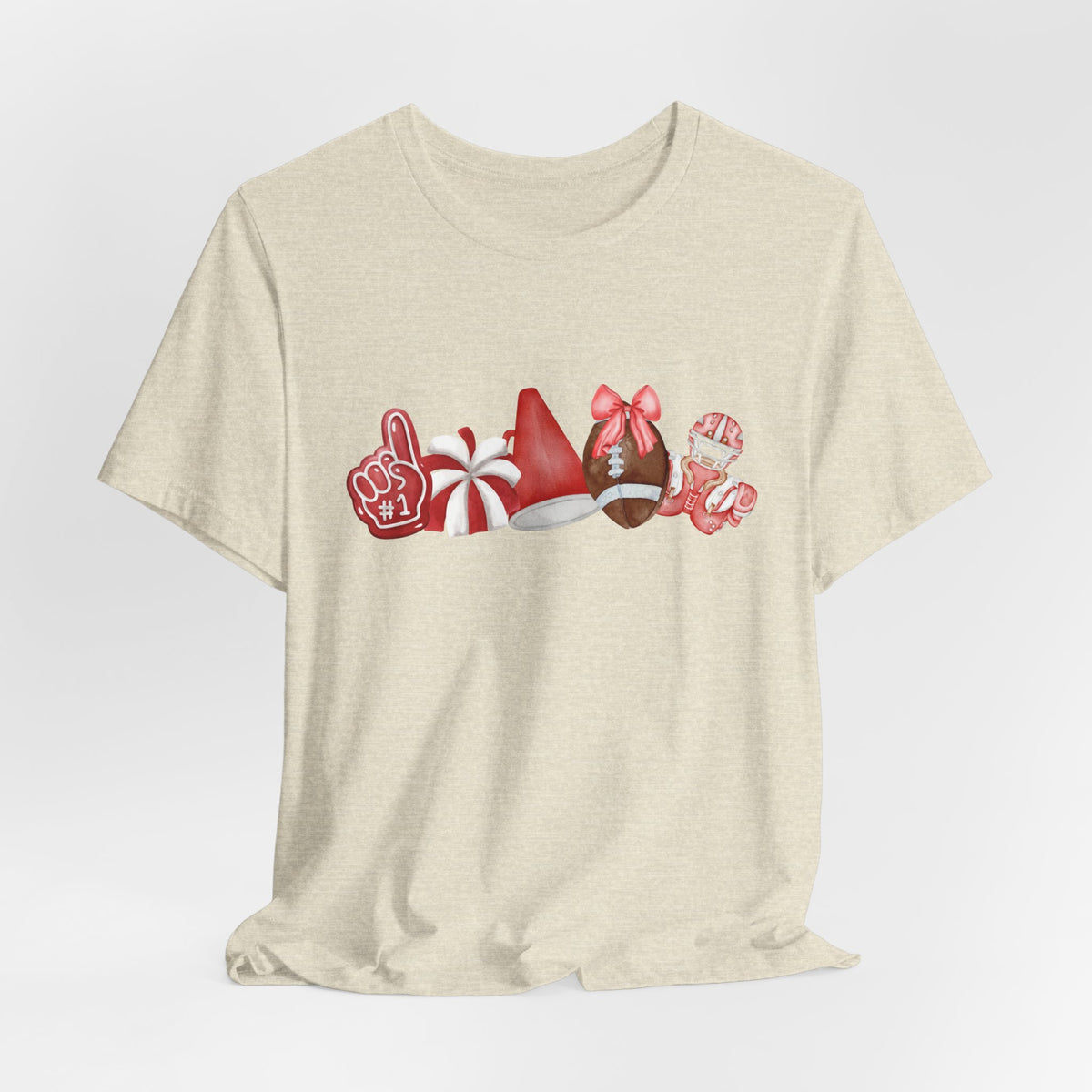 Red Sprit Jersey Short Sleeve Tee