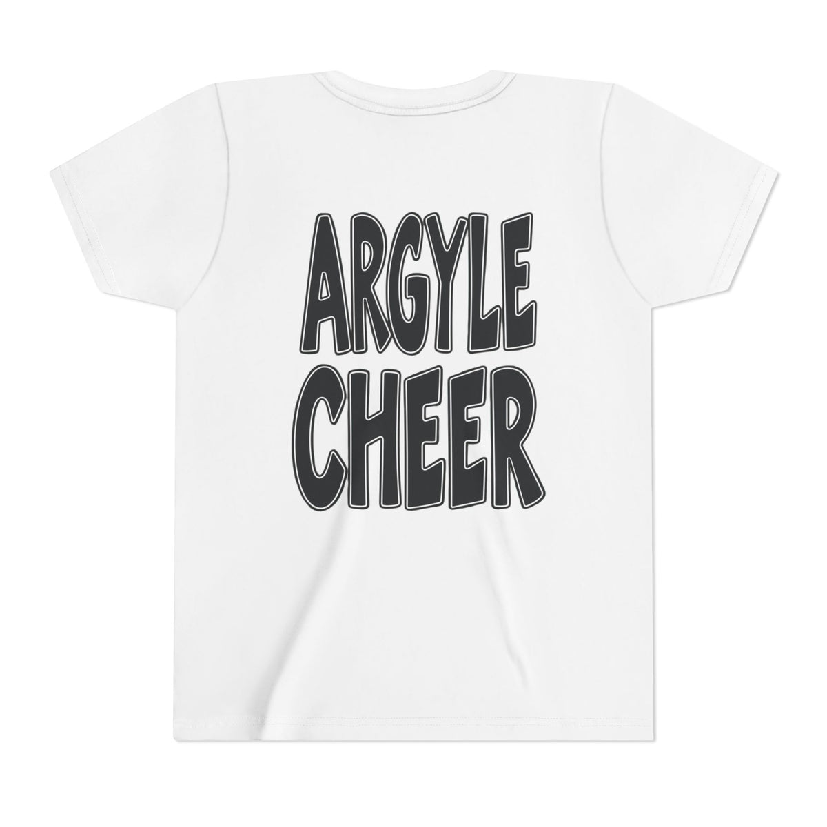 Youth Tee — "Argyle Cheer" Graphic Short Sleeve Customized Shirt