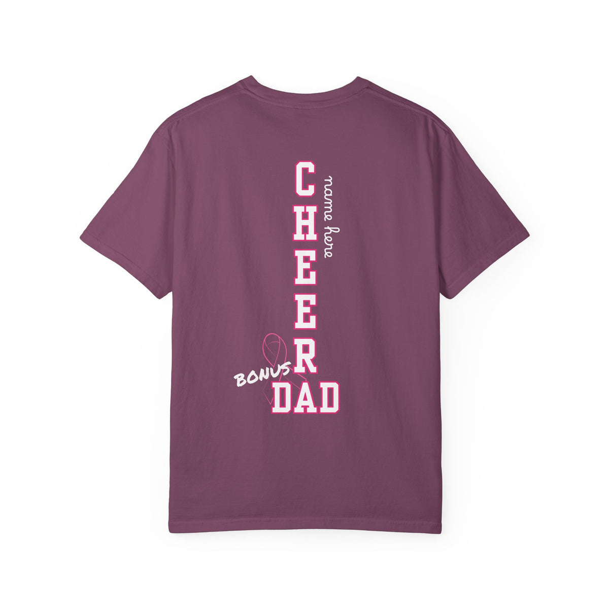 BONUS DAD | Custom Cheer Bonus Dad T-Shirt | Go Fight Win Pink Out Breast Cancer Awareness