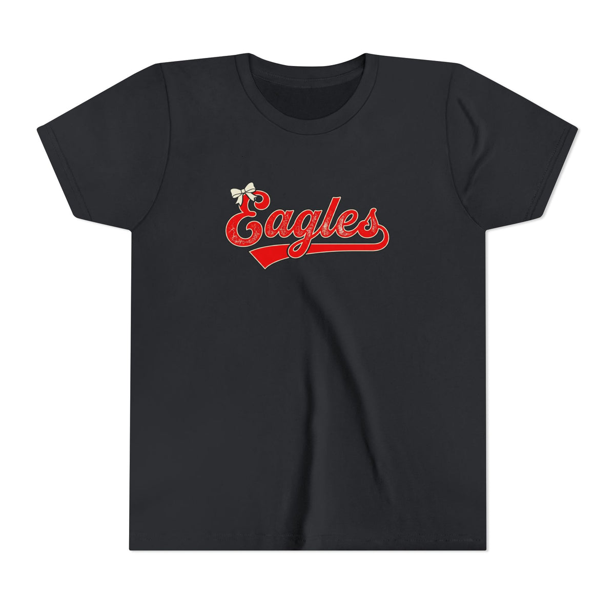 Youth Tee - "Eagles" Retro Script Baseball Shirt for Kids