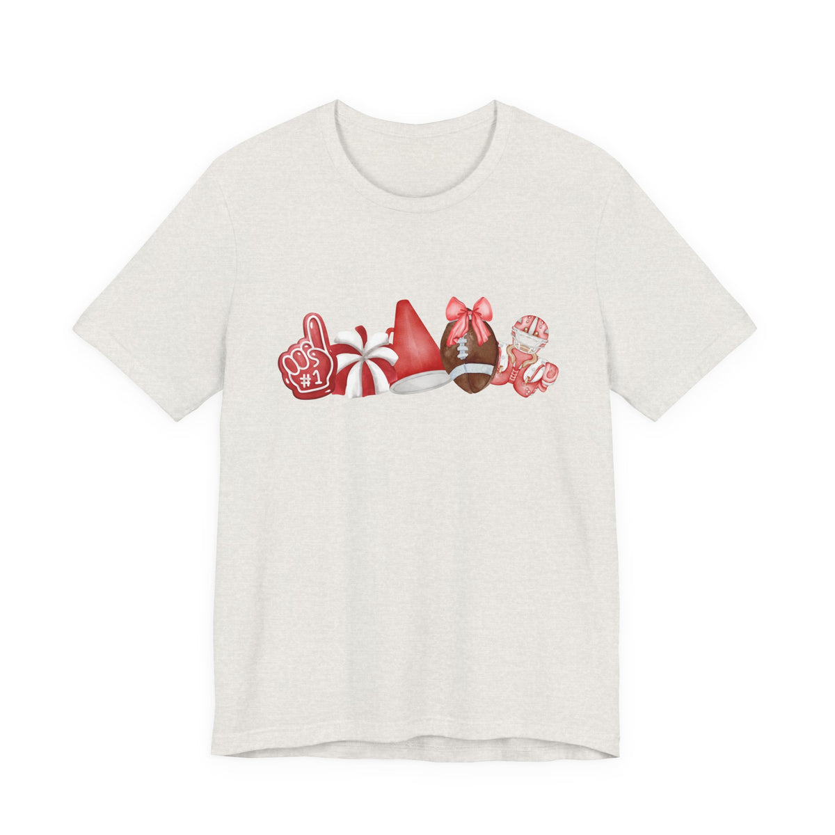 Red Sprit Jersey Short Sleeve Tee