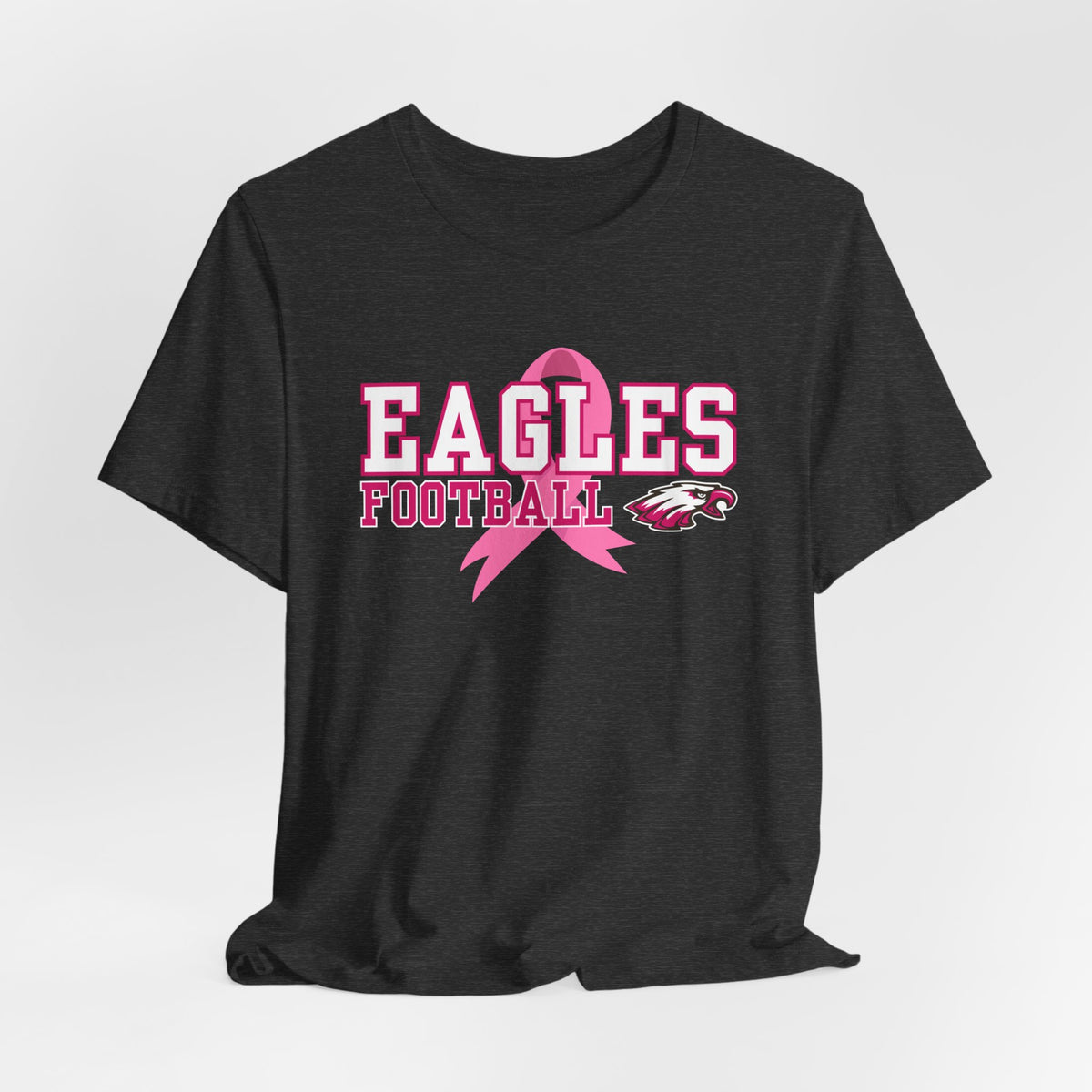 Eagles Football - Pink Ribbon Unisex Jersey Short Sleeve Tee