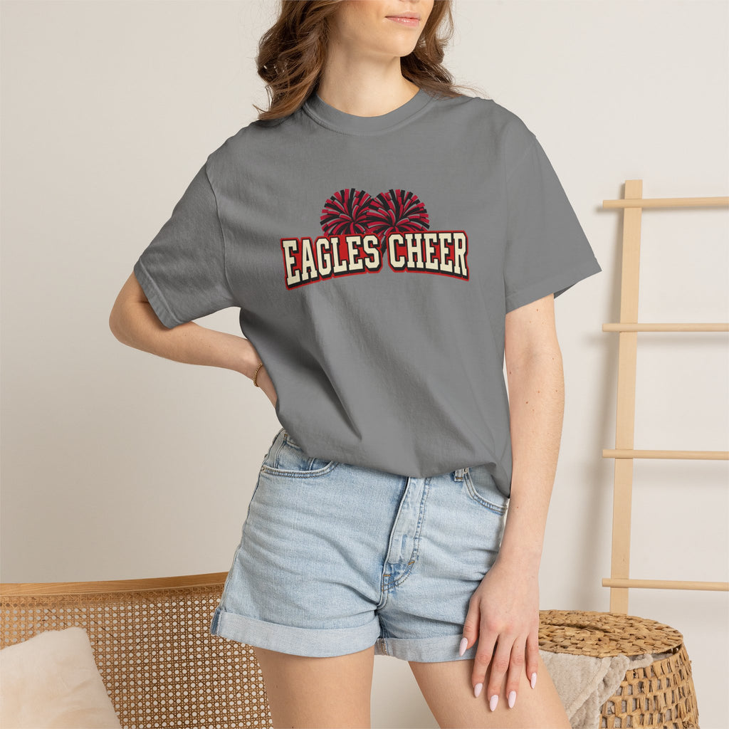 Eagles Cheer T-Shirt — Pom-Pom Graphic Spirit Tee
