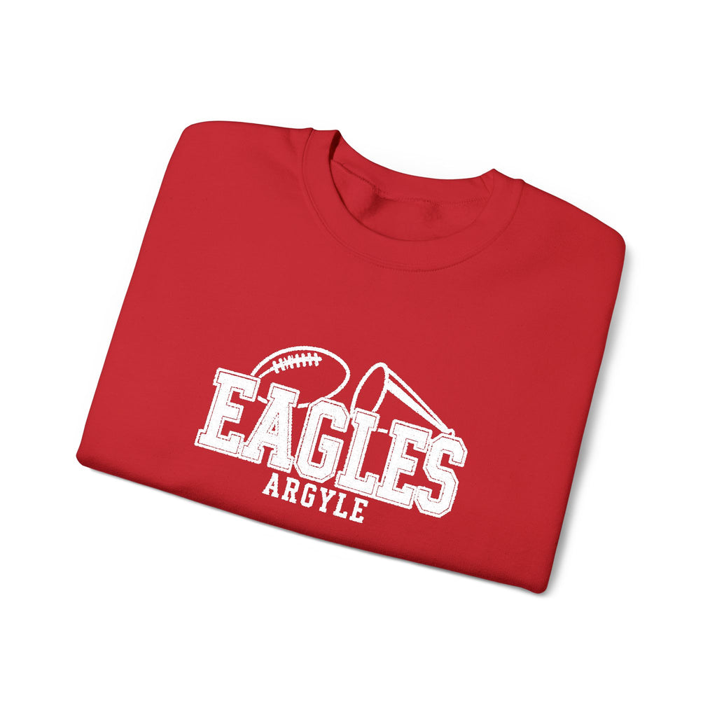 Eagles Vintage Logo Crewneck Sweatshirt - Embroidered Custom Sleeve