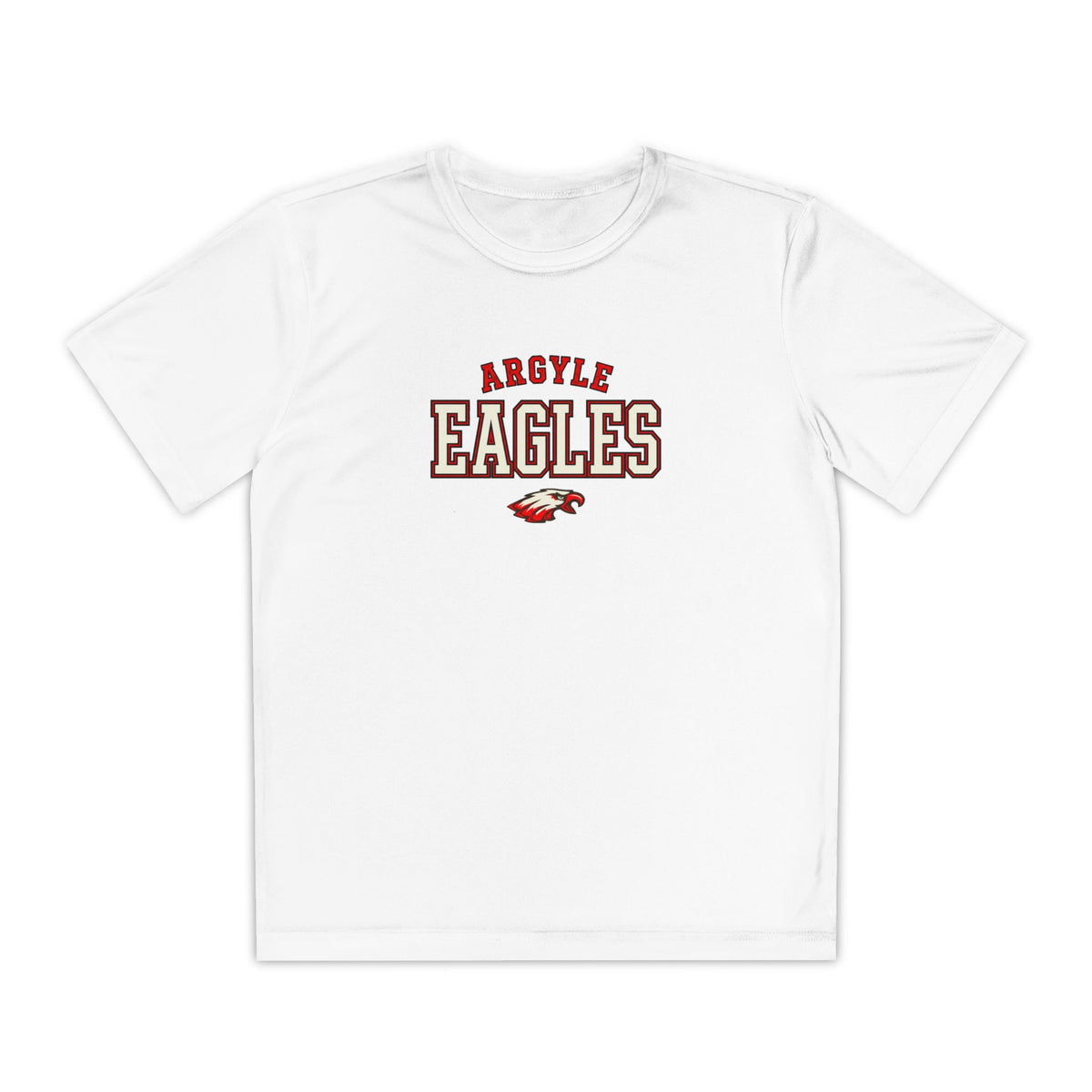 Youth Eagles Team Tee - Argyle Eagles 'Hawkins' Custom Back Name