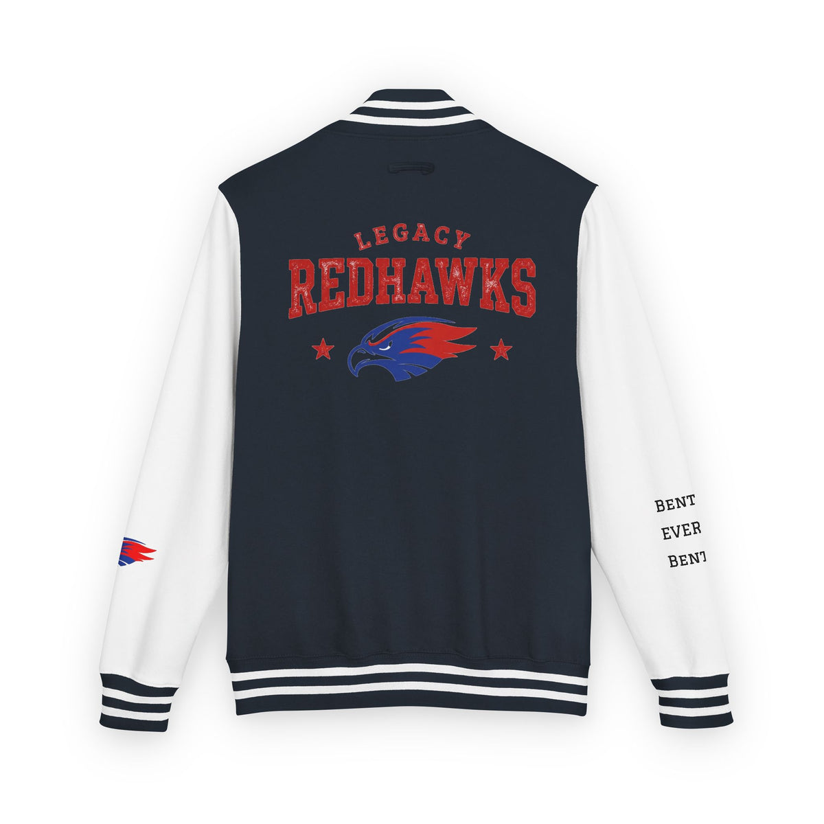 Letterman Jacket - Legacy Redhawks Varsity Baseball-style Bomber