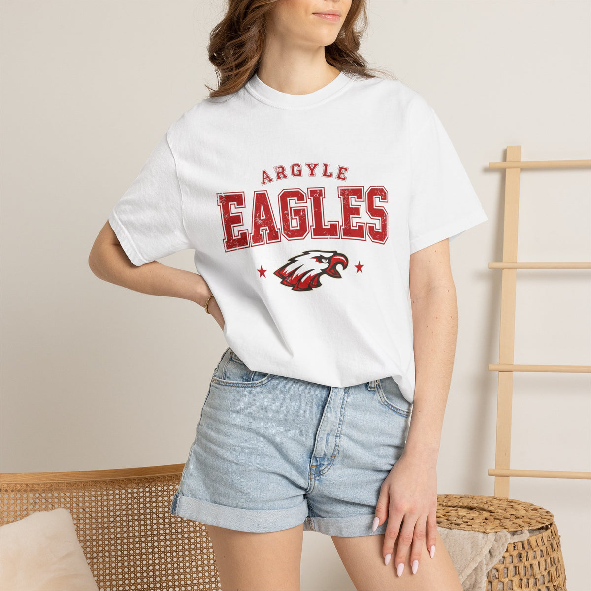 Argyle Eagles Vintage Logo T-Shirt — School Spirit Tee