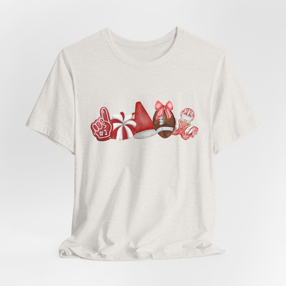 Red Sprit Jersey Short Sleeve Tee
