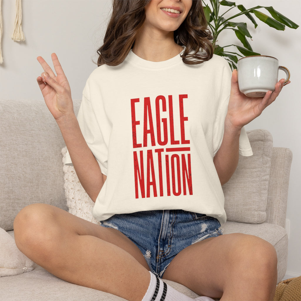 Eagle Nation T-Shirt — Bold Vertical School Spirit Tee