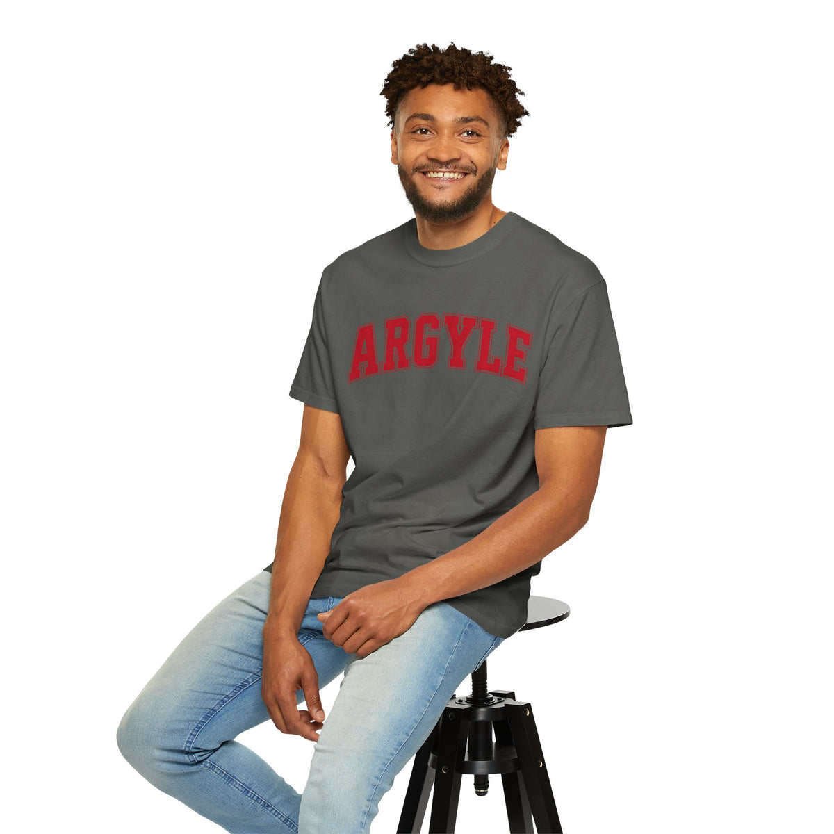 Argyle Collegiate T‑Shirt – Retro Athletic Graphic Tee