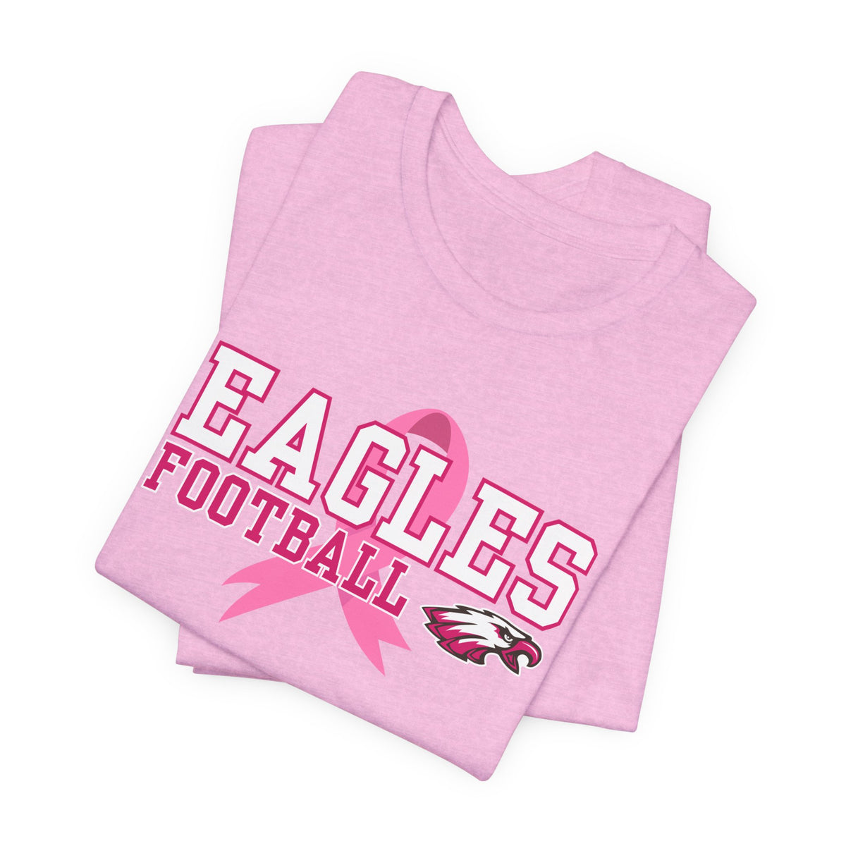 Eagles Football - Pink Ribbon Unisex Jersey Short Sleeve Tee