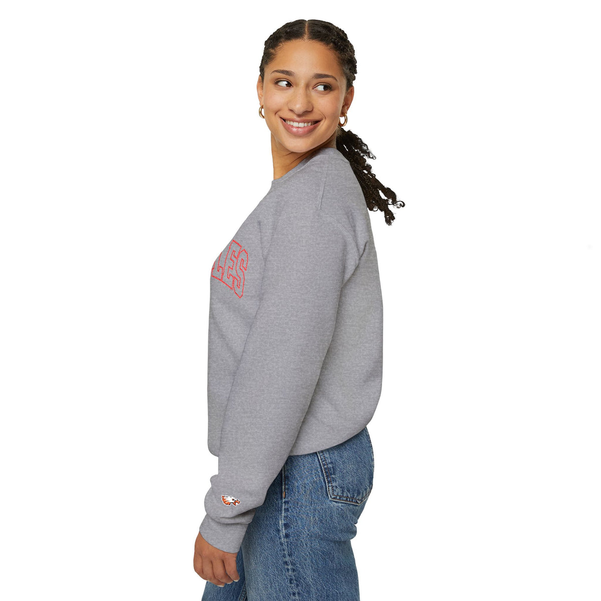 Eagles Crewneck Sweatshirt – Vintage Collegiate White Pullover