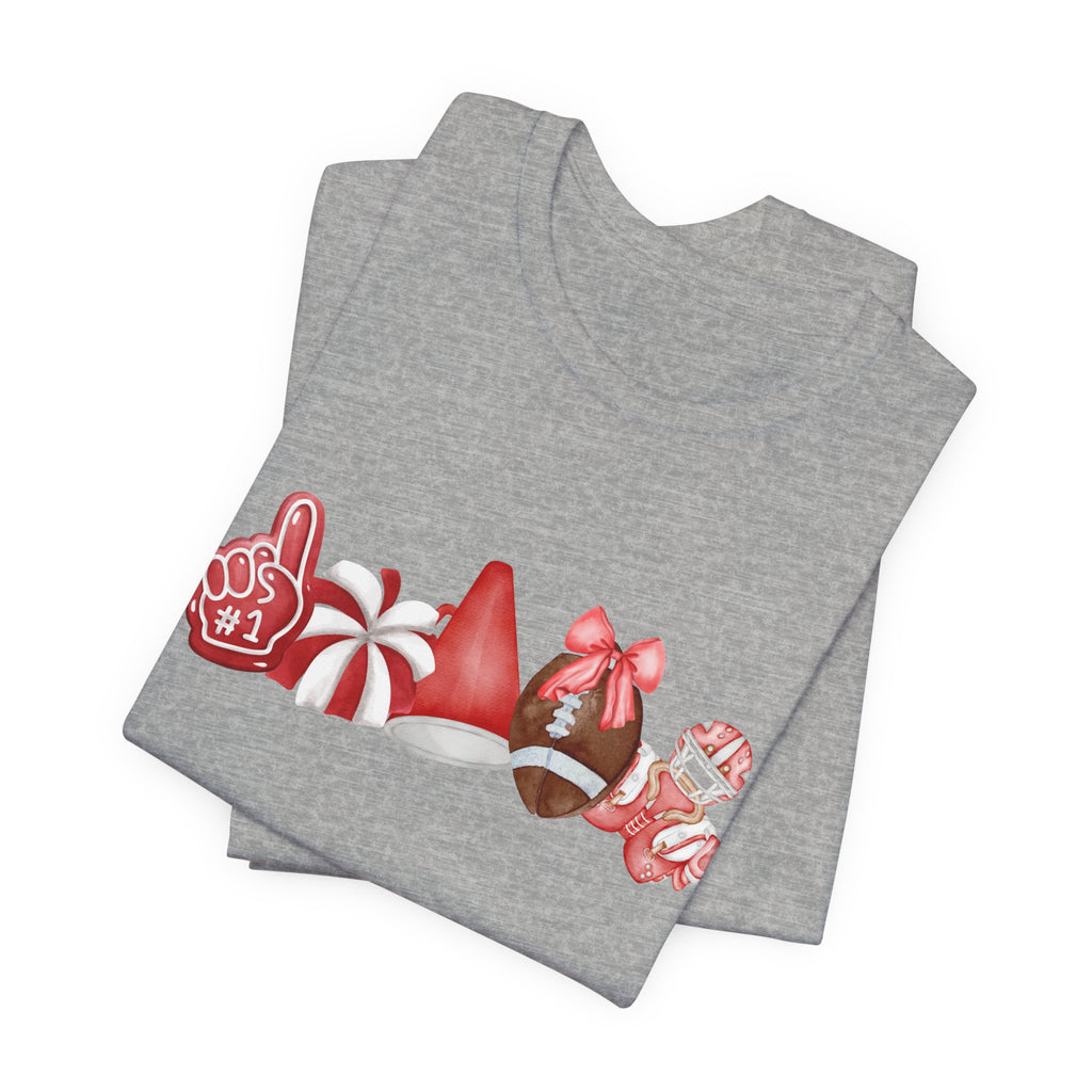 Red Sprit Jersey Short Sleeve Tee