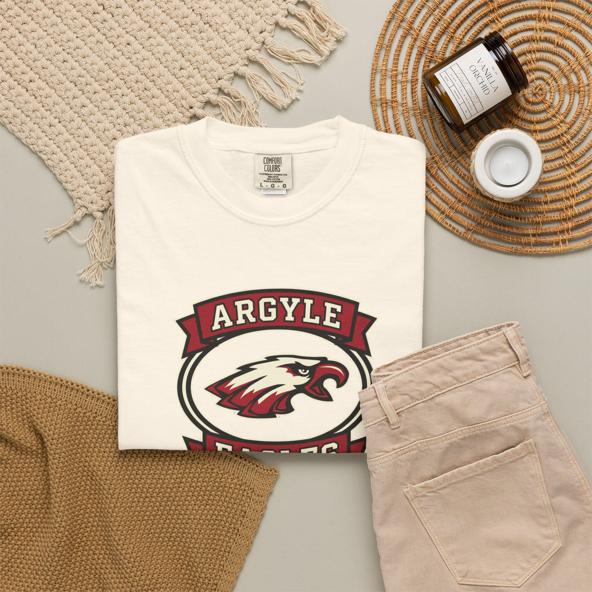 Argyle Eagles T-Shirt — Vintage School Mascot Tee