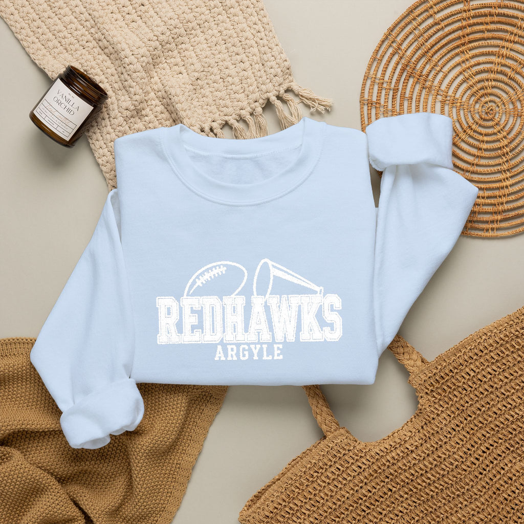 REDHAWKS Embroidered Crewneck Sweatshirt - custom sleeve