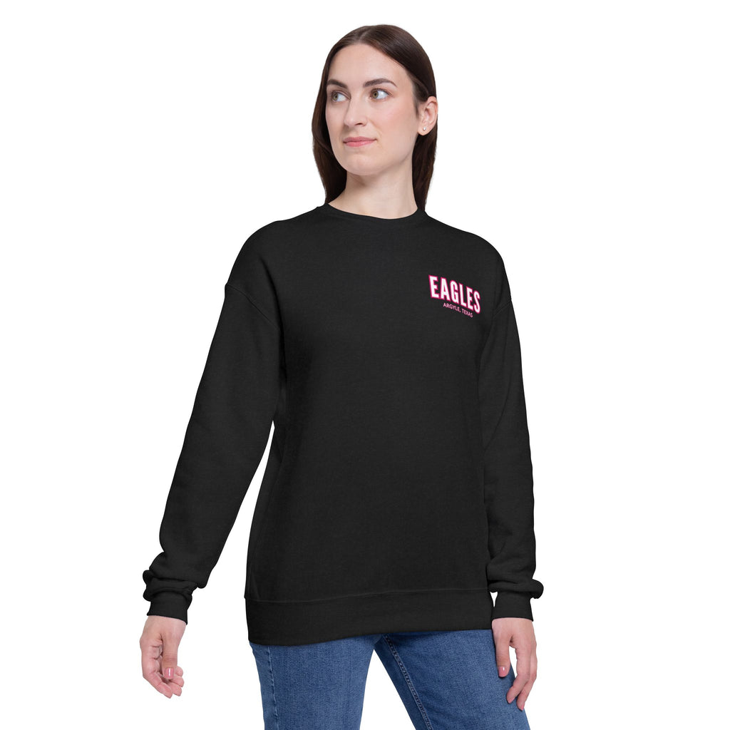 Argyle Eagles Pink Out Adult Unisex Drop Shoulder Sweatshirt