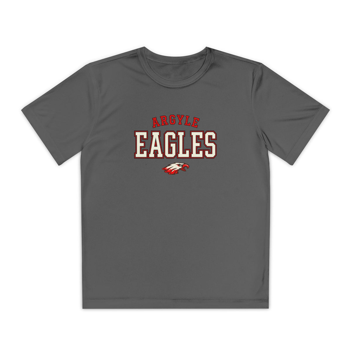 Youth Eagles Team Tee - Argyle Eagles 'Hawkins' Custom Back Name