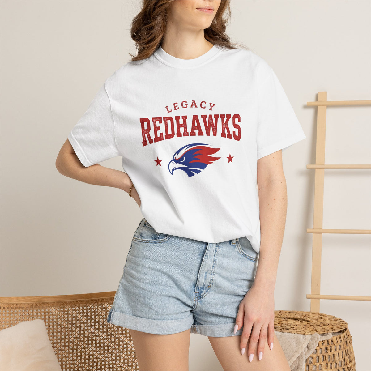 Redhawks Legacy T-Shirt — Vintage Collegiate Eagle Tee