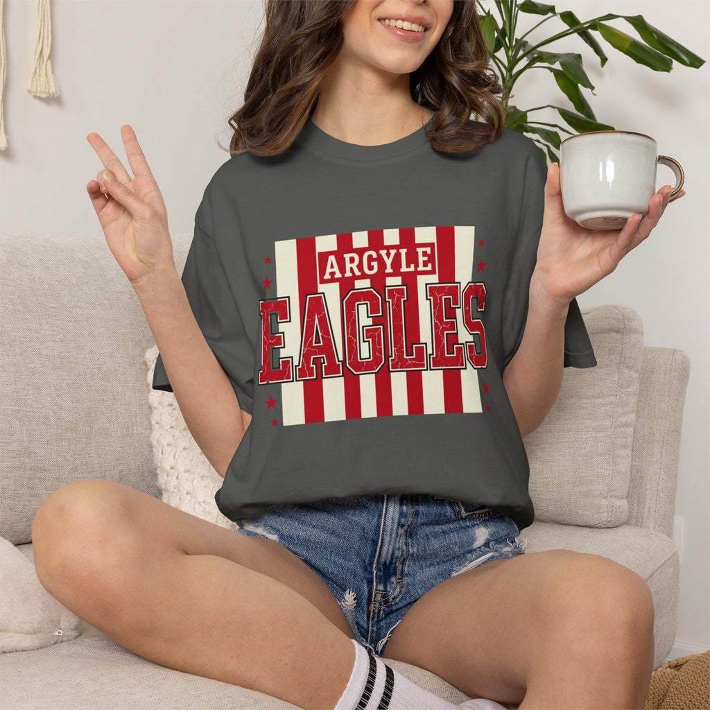 Argyle Eagles Retro Stripes T-Shirt