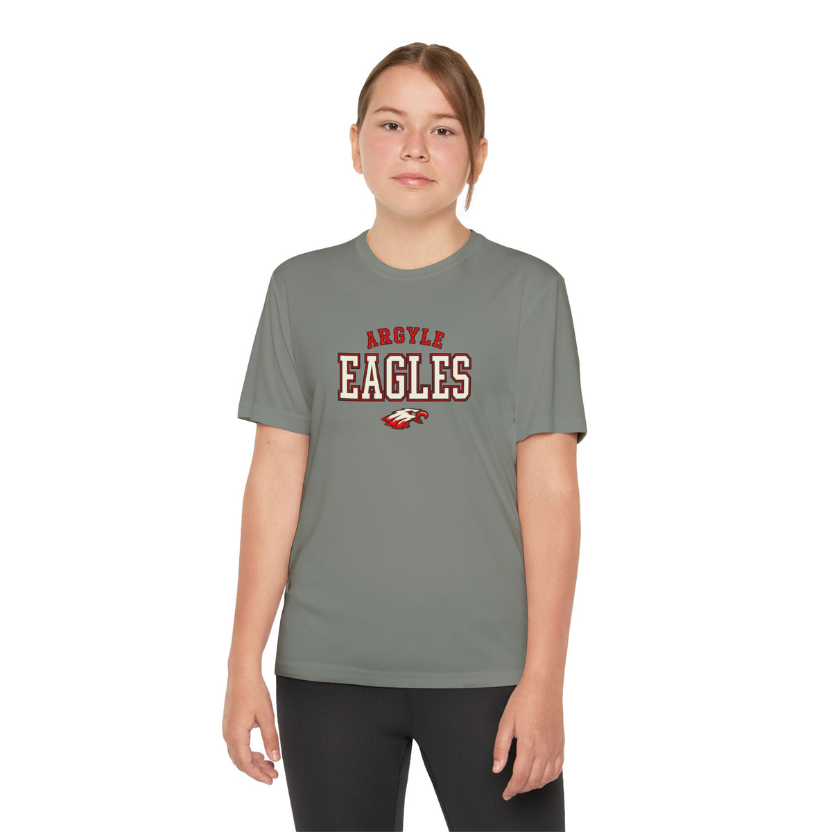 Youth Eagles Team Tee - Argyle Eagles 'Hawkins' Custom Back Name