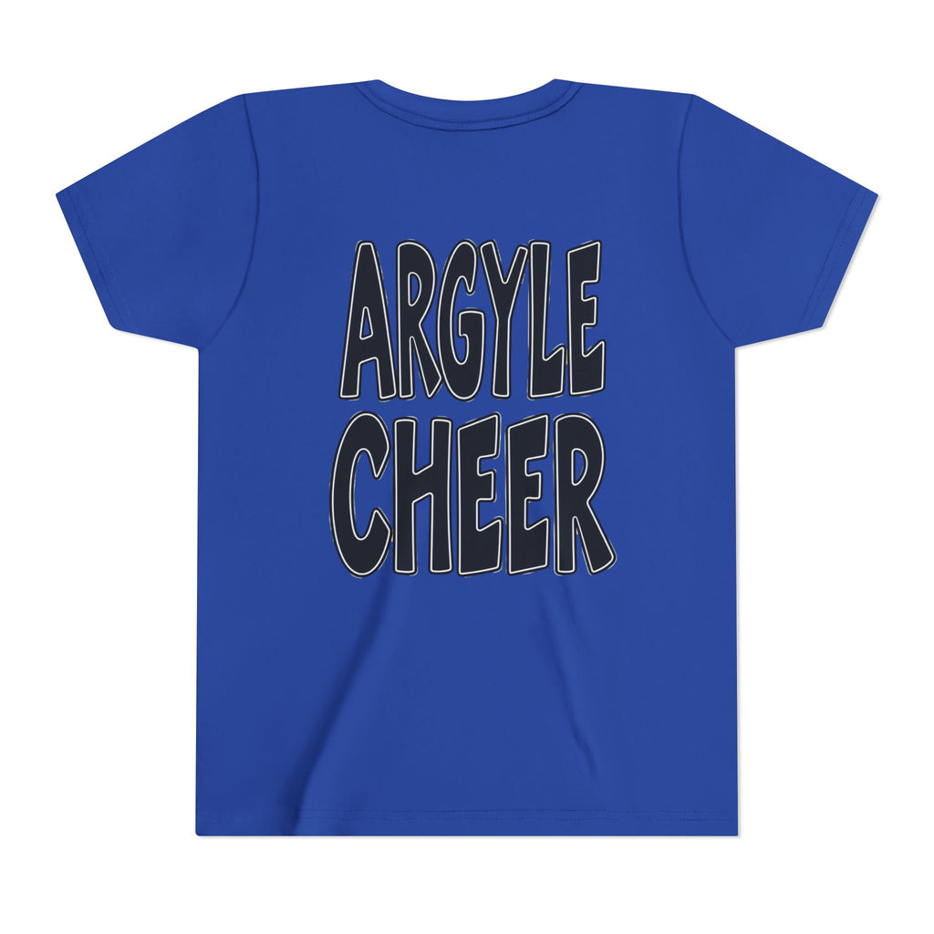 Youth Tee — "Argyle Cheer" Graphic Short Sleeve Customized Shirt