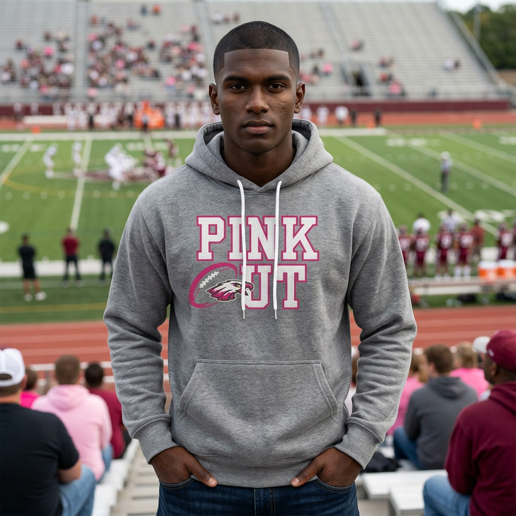Pink Out Breast Cancer Awareness Hoodie - Tackle Breast Cancer