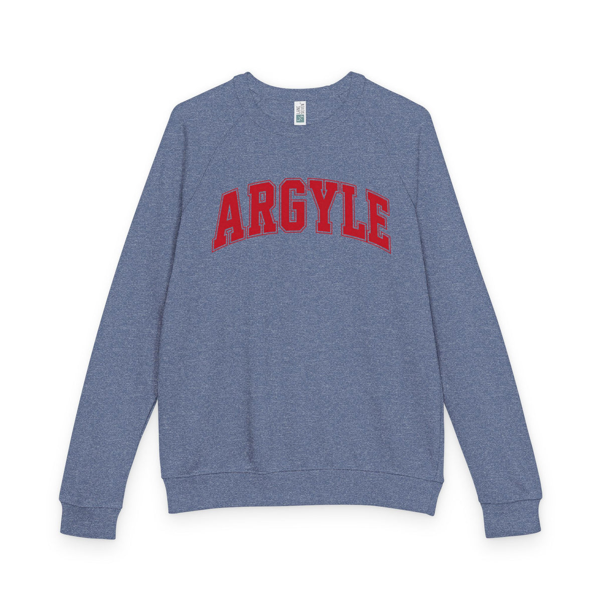 Argyle Redhawk Crewneck Sweatshirt – Vintage Collegiate Raglan French Terry
