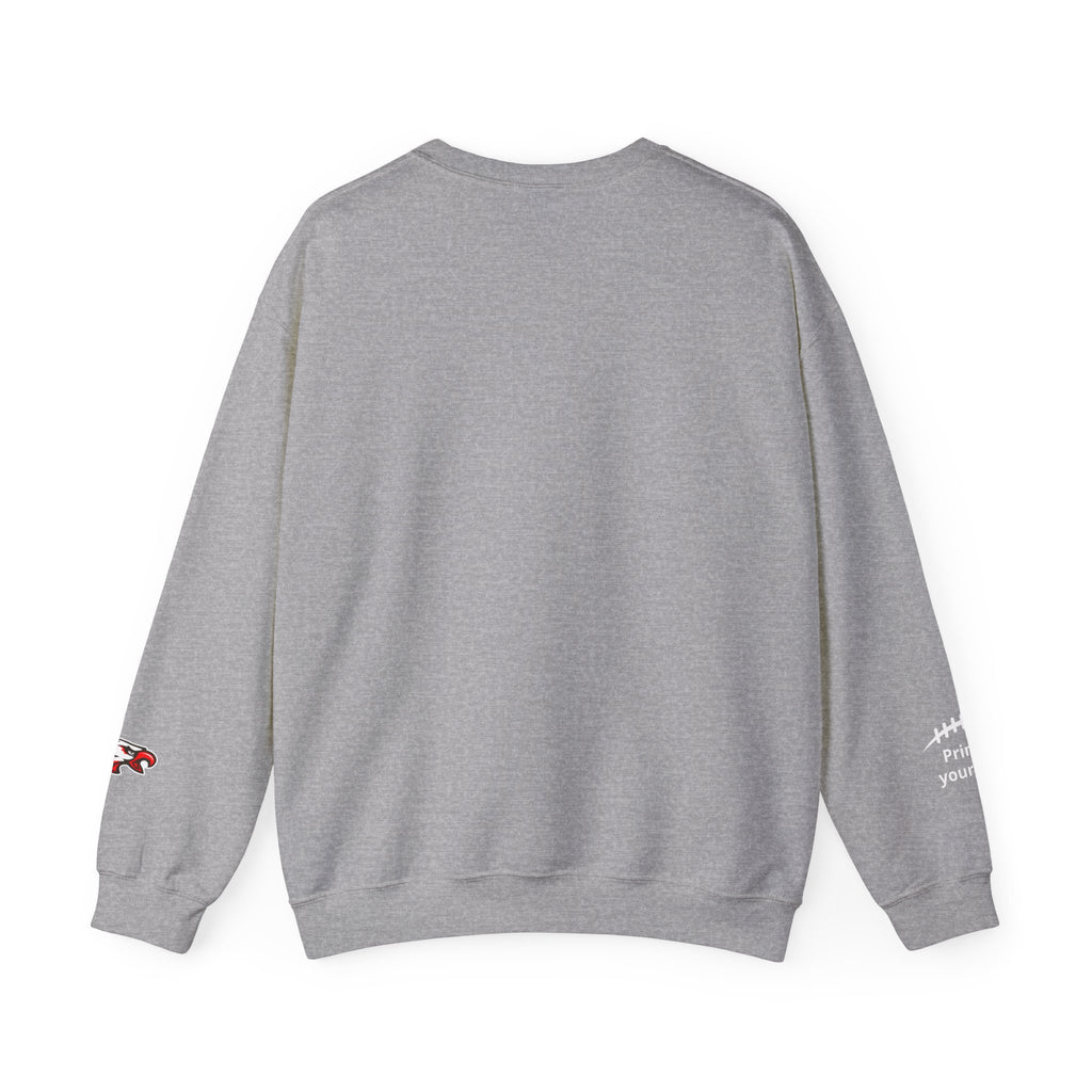 Football Argyle Crewneck Sweatshirt - Vintage Team Graphic Pullover - Embroidered