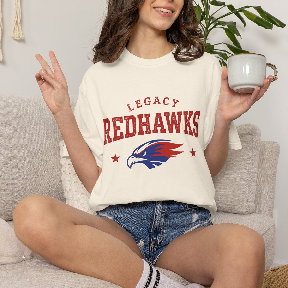 Redhawks Legacy T-Shirt — Vintage Collegiate Eagle Tee