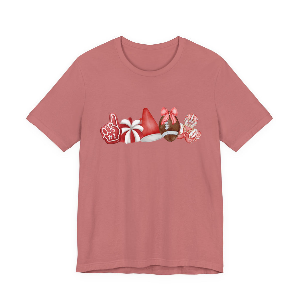 Red Sprit Jersey Short Sleeve Tee