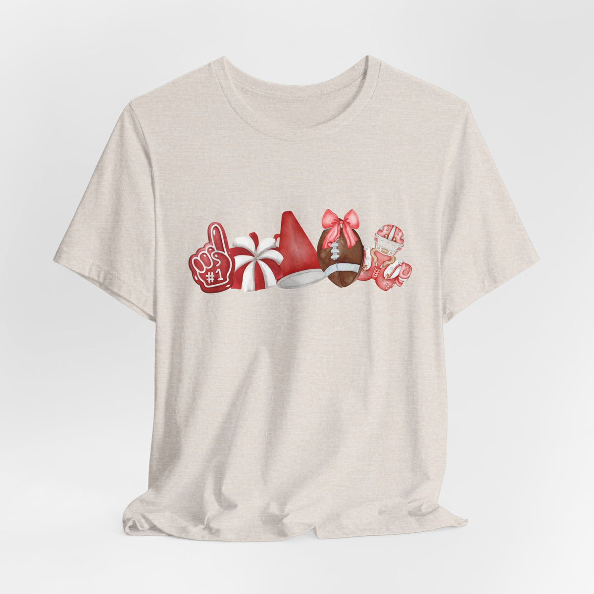 Red Sprit Jersey Short Sleeve Tee