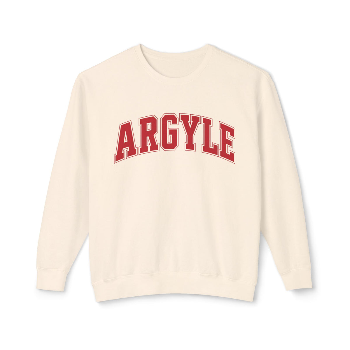 Argyle Crewneck Sweatshirt – Classic Collegiate Arc Logo