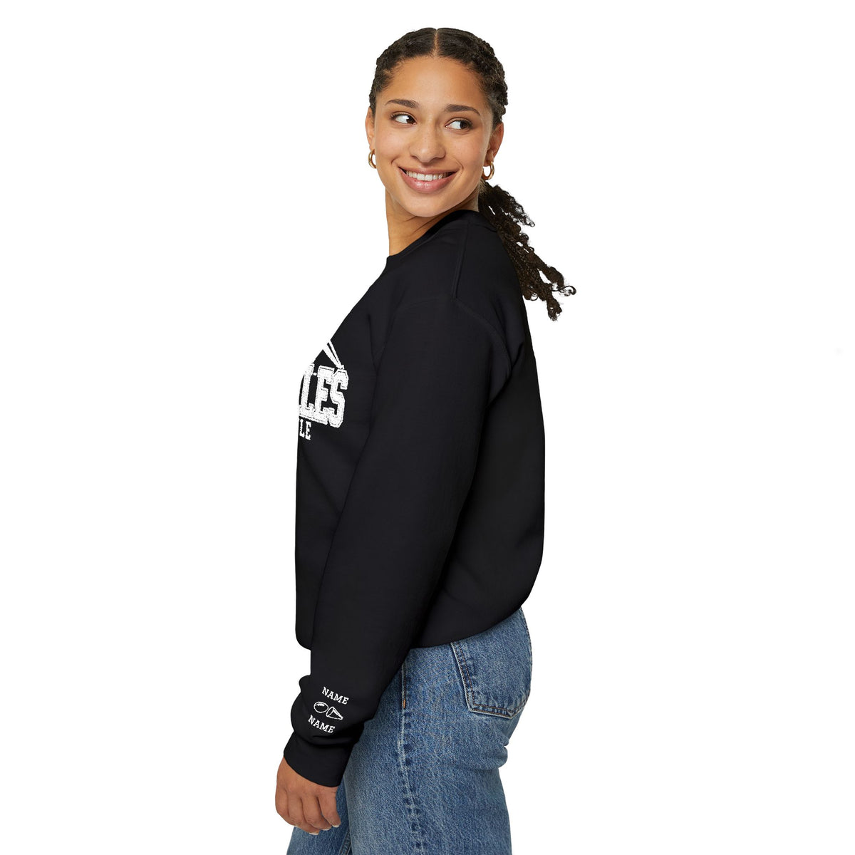 Eagles Vintage Logo Crewneck Sweatshirt - Embroidered