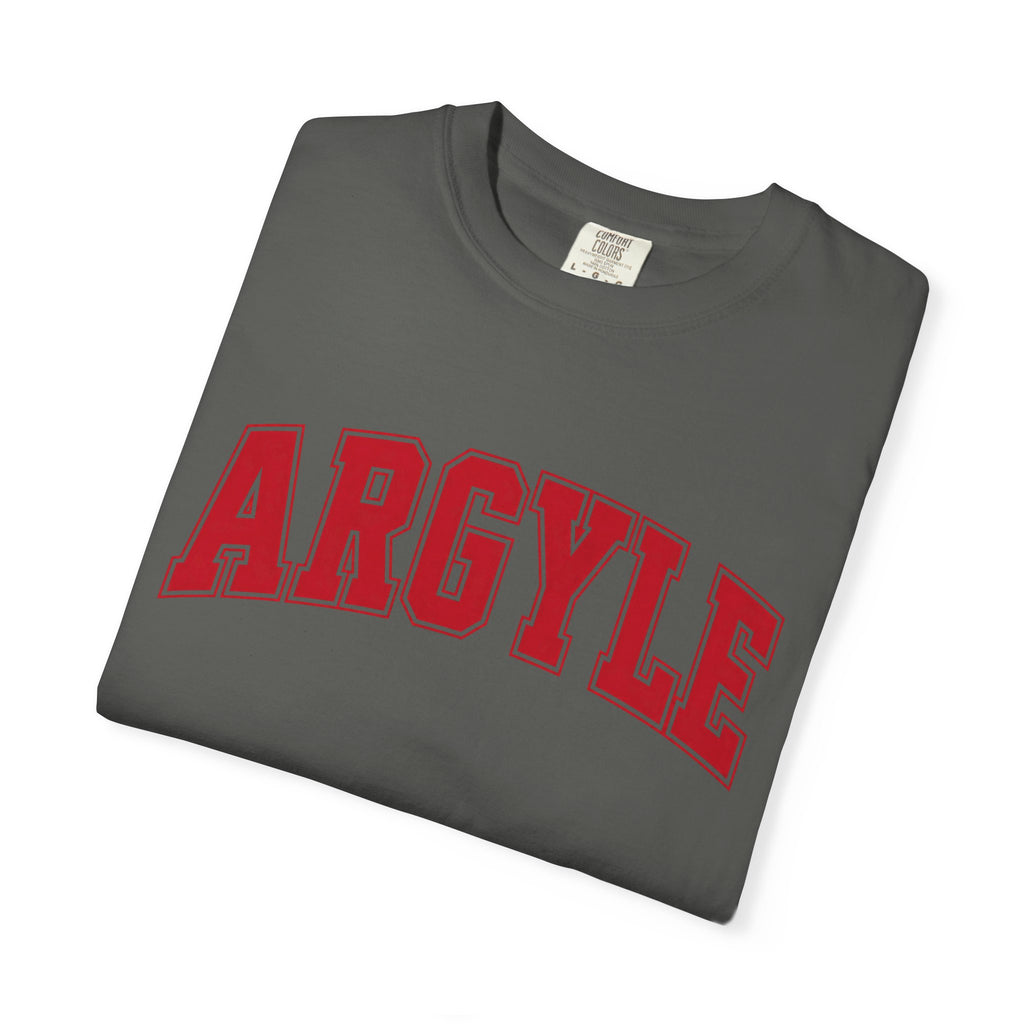 Argyle Collegiate T‑Shirt – Retro Athletic Graphic Tee